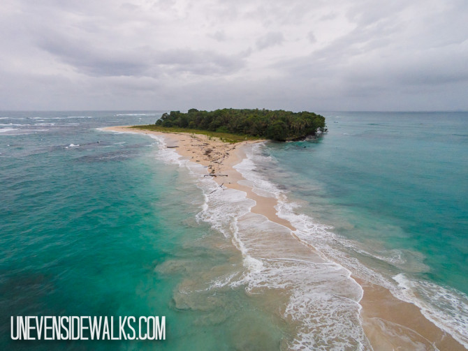Zapatillo Island from the air shot using a quadcopter drone